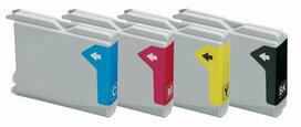 Brother MFC-5860CN cartridges LC-1000 set 4 stuks huismerk