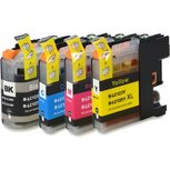 Brother MFC-J4710DW cartridges LC-123 Set 4 Stuks huismerk