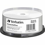 Verbatim BD-R DL Printable 50 GB 6x Speed in Cakebox 25 Stuks