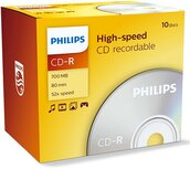 Philips CD-R 700 MB 10 stuks jewel case