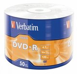 Verbatim DVD-R 4.7 GB Matt Silver eco pack  50 Stuks