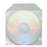 Plastic Sleeves met flap voor 1 cd / dvd 100 stuks