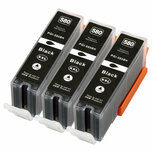 Canon pixma TS6350 cartridges PGI-580 XL BK 3 stuks huismerk