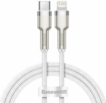Baseus Cafule Series USB-C naar Apple Lightning Kabel PD 20W 1m Wit