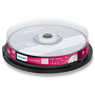 Philips DVD+R DL 8.5 GB 10 stuks 