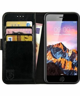 Rosso Element Apple iPhone 7 Plus / 8 Plus Hoesje Book Cover Zwart