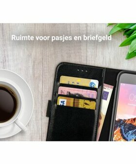 Rosso Element Apple iPhone 7 Plus / 8 Plus Hoesje Book Cover Zwart