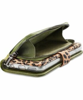 Mobilize Gelly Wallet Zipper iPhone 6(S) Plus/7/8 Plus Hoesje Olive