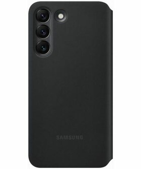  Origineel Samsung Galaxy S22 Hoesje Smart Clear View Cover Zwart