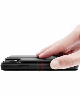 Apple iPhone 11 Pro Hoesje 2-in-1 Book Case en Back Cover Zwart