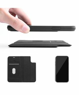 Apple iPhone 11 Pro Hoesje 2-in-1 Book Case en Back Cover Zwart