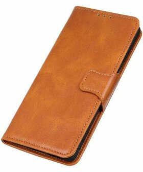 Samsung Galaxy S21 Ultra Hoesje Wallet Book Case Bruin