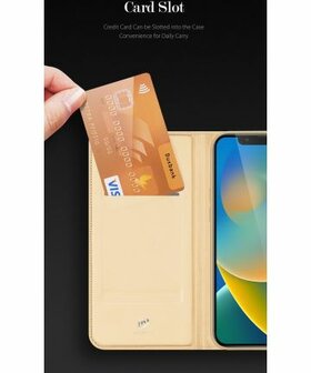Dux Ducis Skin Pro Series Apple iPhone 14 Hoesje Portemonnee Roze