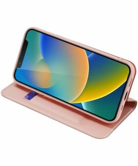 Dux Ducis Skin Pro Series Apple iPhone 14 Hoesje Portemonnee Roze