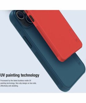 Nillkin Super Frosted Shield Apple iPhone 14 Hoesje Zwart