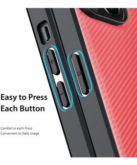 Dux Ducis Fino Series Apple iPhone 14 Max Hoesje Back Cover Rood