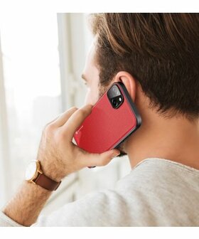 Dux Ducis Fino Series Apple iPhone 14 Max Hoesje Back Cover Rood