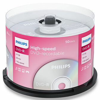 Philips DVD-R 4.7 GB 50 stuks