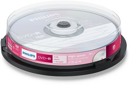 Philips DVD-R 4.7 GB 10 stuks