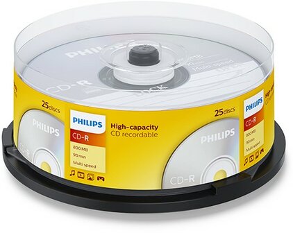 Philips CD-R 800 MB 25 stuks