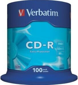 Verbatim CD-R 700 MB Extra Protection 100 stuks