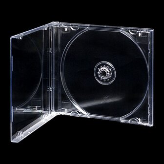 Jewel Case 1 cd Transparant 10 stuks