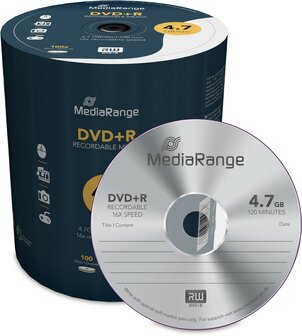 MediaRange DVD+R 4.7 GB 100 stuks