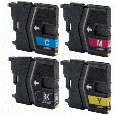 Brother DCP-J515W cartridges LC-985 set 4 stuks huismerk