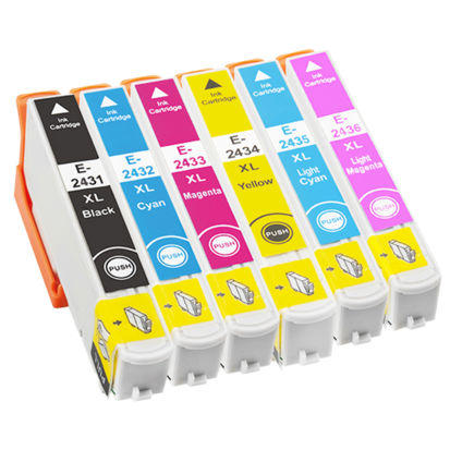 Epson Expression Photo XP-860 cartridges T2438 XL set 6 stuks huismerk