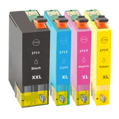 Epson WorkForce WF-7210DTW cartridges T2715 XL set 4 stuks huismerk