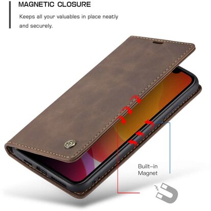 CaseMe Retro Wallet Slim voor iPhone 12 Mini (5.4