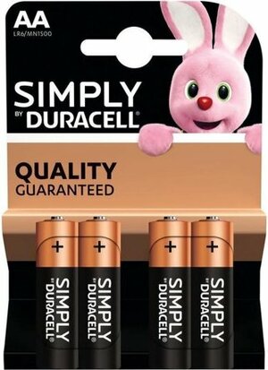 Duracell Simply LR6 AA 4-pak