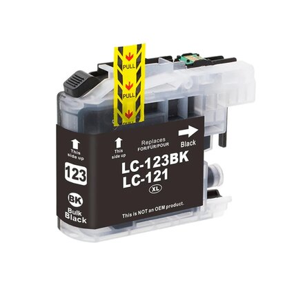 Brother DCP-J4110DW cartridges LC-123 BK huismerk