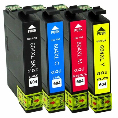 Epson cartridges 604 XL Set 4 stuks huismerk