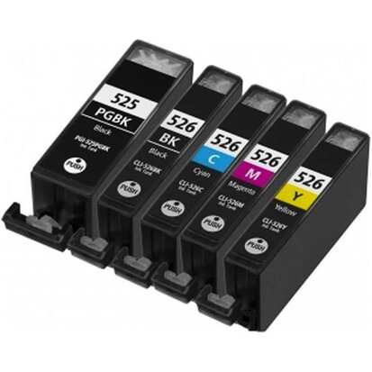 Canon pixma MG8120 cartridges CLI-526 / PGI-525 set 5 stuks huismerk