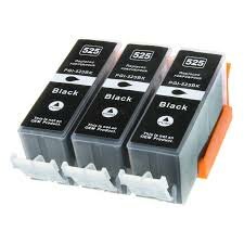Canon pixma MG5200 cartridges PGI-525 BK 3 stuks huismerk