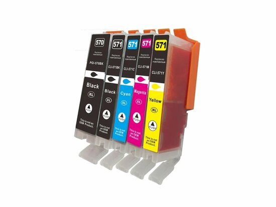 Canon cartridges CLI-571 XL / PGI-570 XL set huismerk