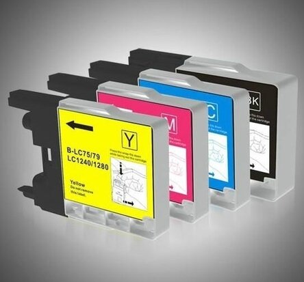 Brother cartridges LC-1280 set 4 stuks huismerk