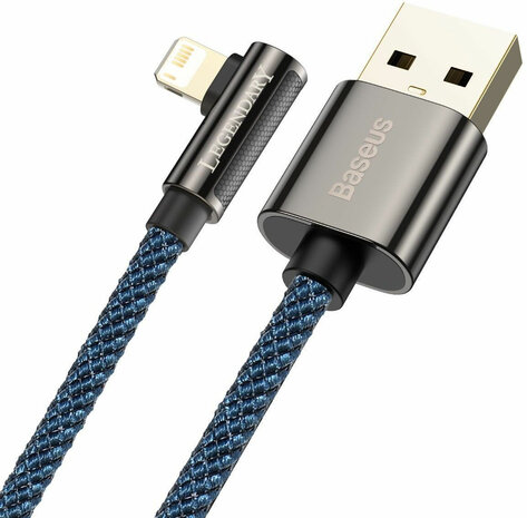 Baseus Legend Series USB naar Apple Lightning Kabel 2.4A Blauw 1M
