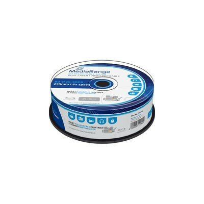  MediaRange BD-R DL printable 50 GB 6x speed in cakebox 25 stuks 