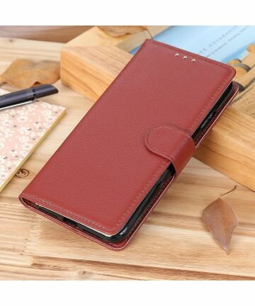 Samsung Galaxy S21 Ultra Hoesje met Pasjes Book Case Kunstleer Bruin