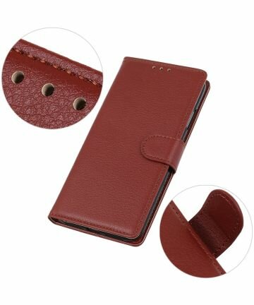 Samsung Galaxy S21 Ultra Hoesje met Pasjes Book Case Kunstleer Bruin