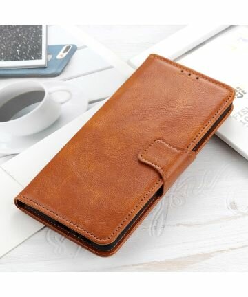 Samsung Galaxy S21 Ultra Hoesje Wallet Book Case Bruin