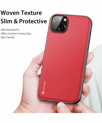 Dux Ducis Fino Series Apple iPhone 14 Max Hoesje Back Cover Rood