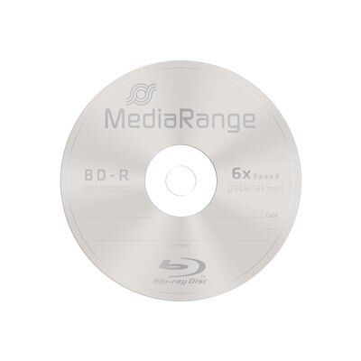 MediaRange BD-R 25 GB 6x speed in cakebox 25 stuks