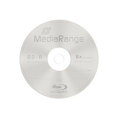  MediaRange BD-R 25 GB 6x speed in cakebox 10 stuks 